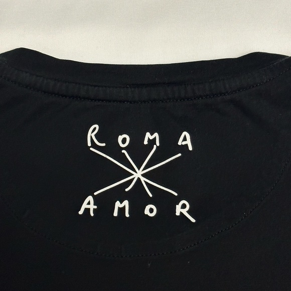 FENDI Fiend Roma Amor Men’s Black Tshirt RARE - Picture 12 of 13